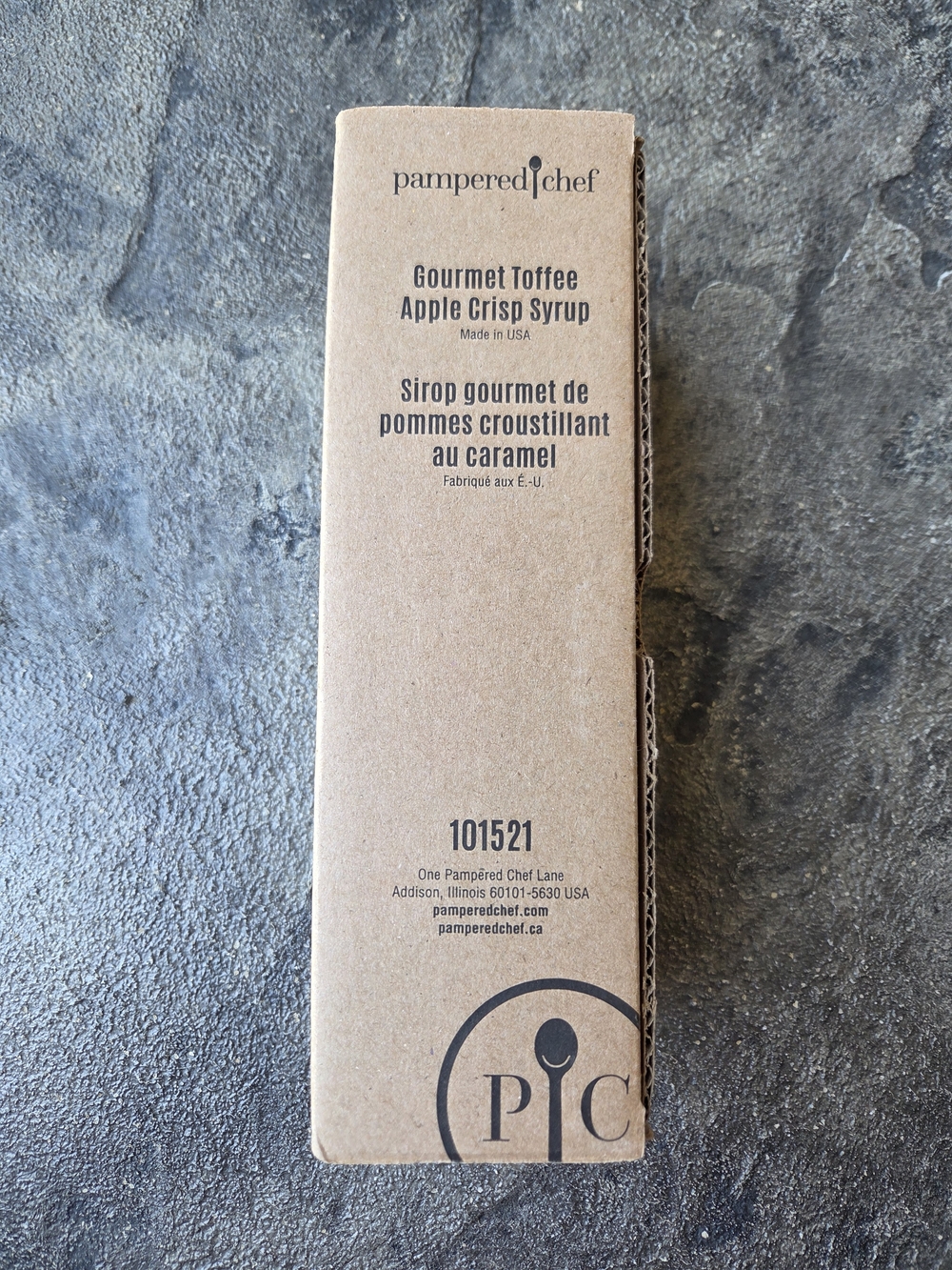 Pampered Chef Gourmet Toffee Apple Crisp Syrup 15.72 Fluid Oz. Exp. May 2027